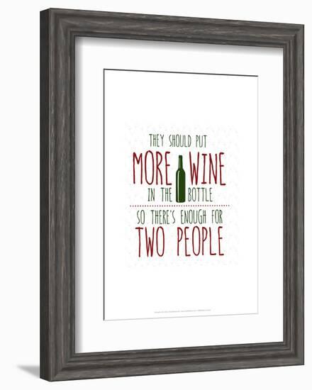 More Wine - Wink Designs Contemporary Print-Michelle Lancaster-Framed Giclee Print