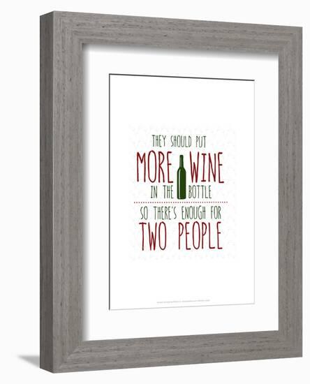 More Wine - Wink Designs Contemporary Print-Michelle Lancaster-Framed Giclee Print