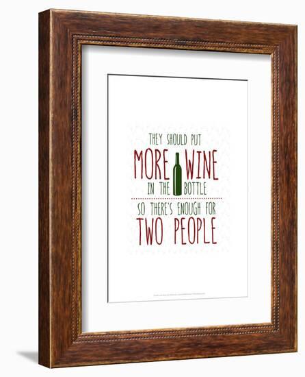 More Wine - Wink Designs Contemporary Print-Michelle Lancaster-Framed Giclee Print