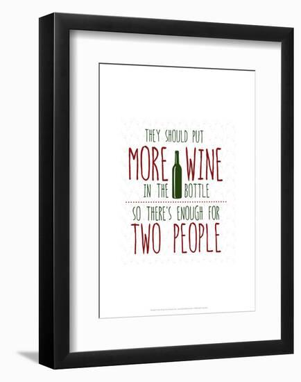 More Wine - Wink Designs Contemporary Print-Michelle Lancaster-Framed Giclee Print