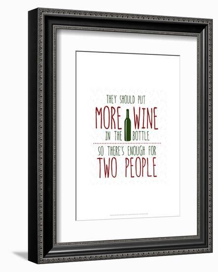 More Wine - Wink Designs Contemporary Print-Michelle Lancaster-Framed Giclee Print