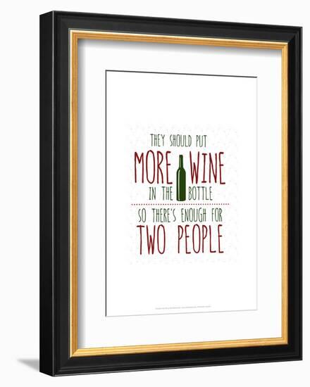 More Wine - Wink Designs Contemporary Print-Michelle Lancaster-Framed Giclee Print