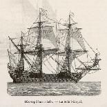 Seventeenth Century French Warship-Morel-fatio-Art Print
