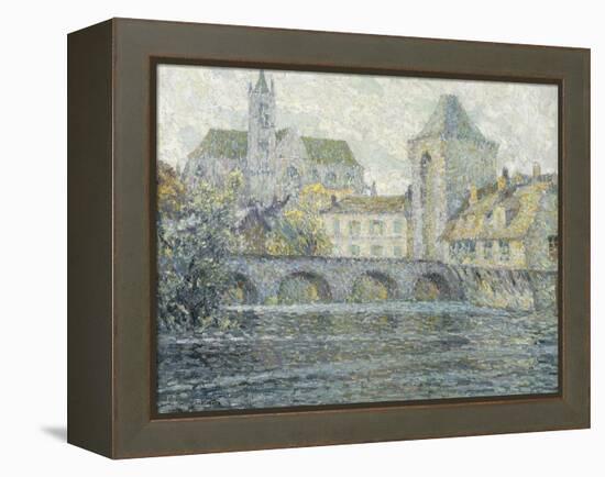 Moret Landscape, the Bridge; Paysage Moret, Le Pont, 1918-Henri Eugene Augustin Le Sidaner-Framed Premier Image Canvas
