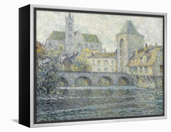 Moret Landscape, the Bridge; Paysage Moret, Le Pont, 1918-Henri Eugene Augustin Le Sidaner-Framed Premier Image Canvas