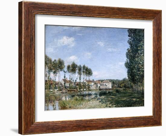 Moret, on the Banks of the Loing, 1892-Alfred Sisley-Framed Giclee Print