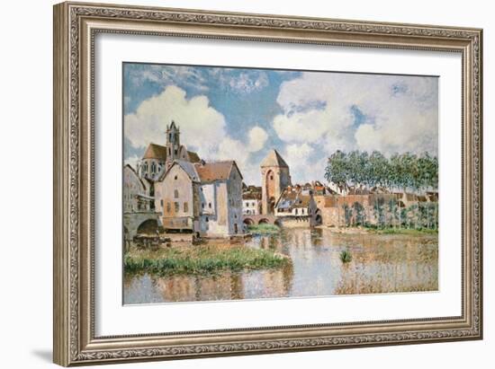 Moret-Sur-Loing, the Porte De Bourgogne, 1891-Alfred Sisley-Framed Giclee Print