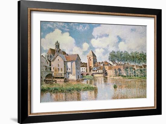 Moret-Sur-Loing, the Porte De Bourgogne, 1891-Alfred Sisley-Framed Giclee Print