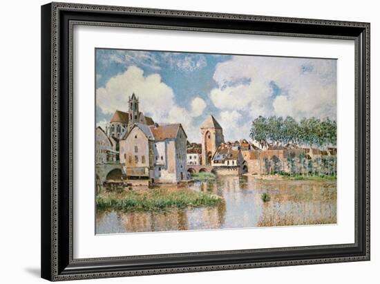 Moret-Sur-Loing, the Porte De Bourgogne, 1891-Alfred Sisley-Framed Giclee Print