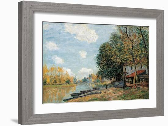 Moret. the Banks of the River Loing, 1885-Alfred Sisley-Framed Giclee Print