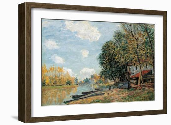 Moret. the Banks of the River Loing, 1885-Alfred Sisley-Framed Giclee Print