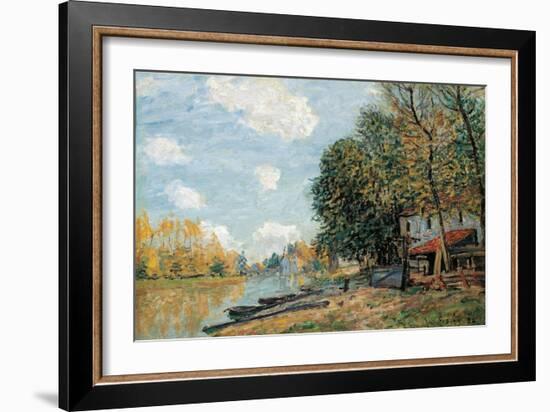 Moret. the Banks of the River Loing, 1885-Alfred Sisley-Framed Giclee Print