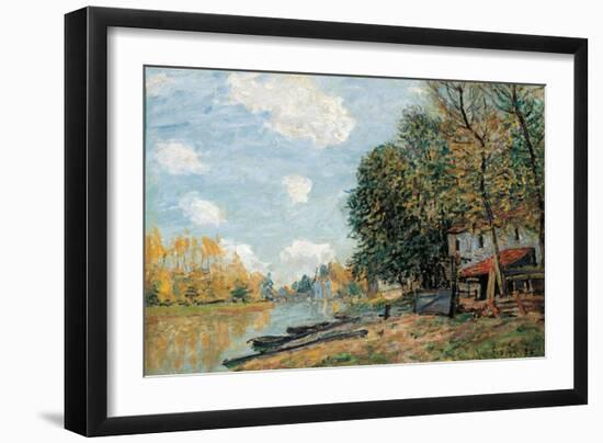 Moret. the Banks of the River Loing, 1885-Alfred Sisley-Framed Giclee Print