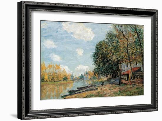 Moret. the Banks of the River Loing, 1885-Alfred Sisley-Framed Giclee Print