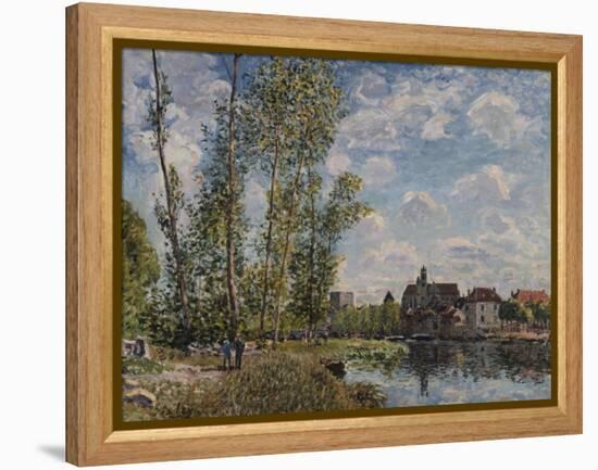 Moret, View of the Loing an Afternoon in May; Moret, Vue Du Loing, Apres-Midi De Mai-Alfred Sisley-Framed Premier Image Canvas