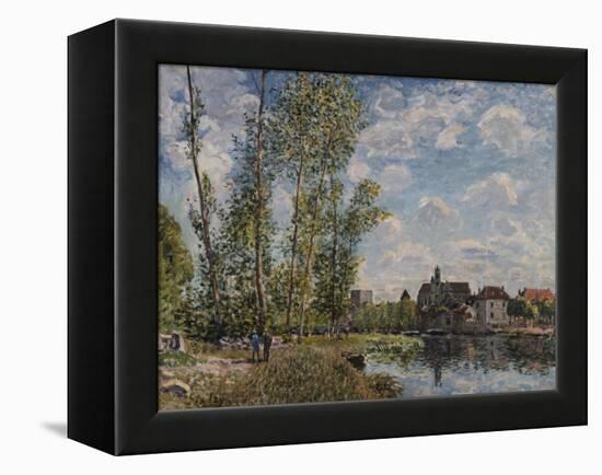 Moret, View of the Loing an Afternoon in May; Moret, Vue Du Loing, Apres-Midi De Mai-Alfred Sisley-Framed Premier Image Canvas