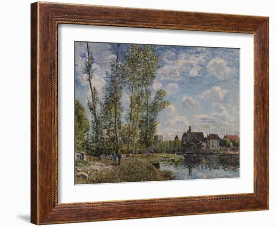 Moret, View of the Loing an Afternoon in May; Moret, Vue Du Loing, Apres-Midi De Mai-Alfred Sisley-Framed Giclee Print