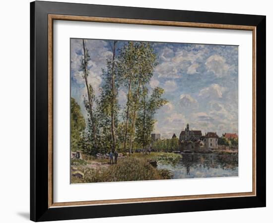 Moret, View of the Loing an Afternoon in May; Moret, Vue Du Loing, Apres-Midi De Mai-Alfred Sisley-Framed Giclee Print