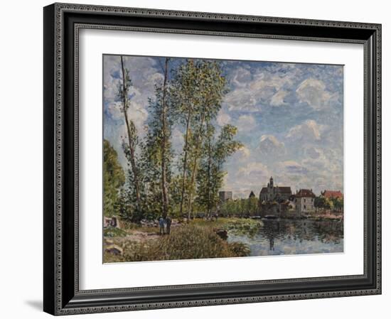 Moret, View of the Loing an Afternoon in May; Moret, Vue Du Loing, Apres-Midi De Mai-Alfred Sisley-Framed Giclee Print