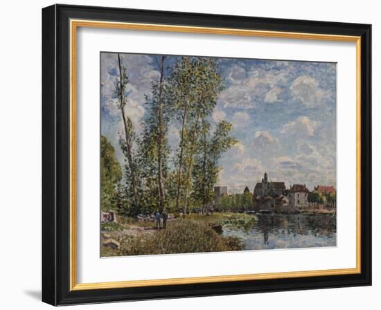 Moret, View of the Loing an Afternoon in May; Moret, Vue Du Loing, Apres-Midi De Mai-Alfred Sisley-Framed Giclee Print