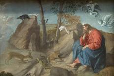 Christ in the Wilderness-Moretto Da Brescia-Framed Art Print