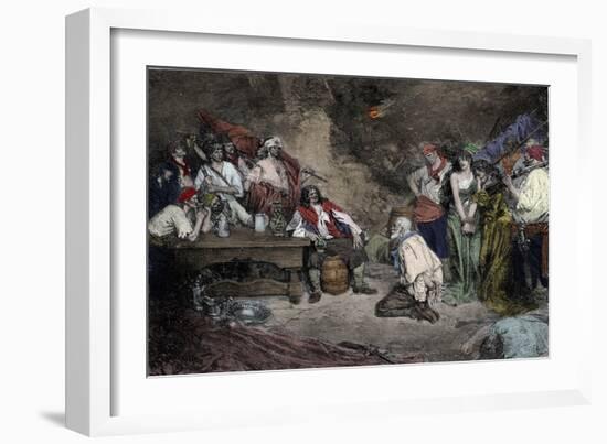 Morgan at Porto Bello, from 'Buccaneers and Marooners of the Spanish Main'-Howard Pyle-Framed Giclee Print