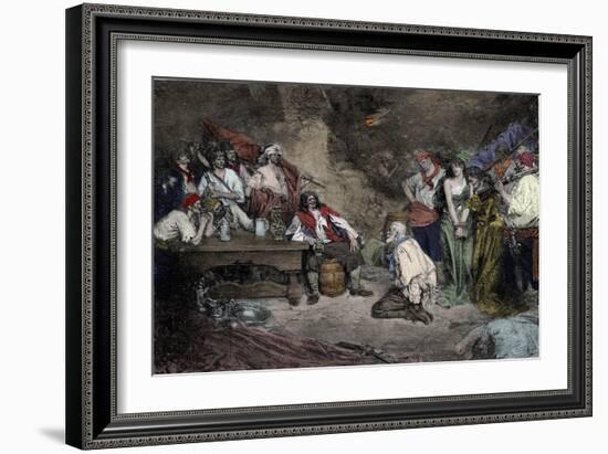 Morgan at Porto Bello, from 'Buccaneers and Marooners of the Spanish Main'-Howard Pyle-Framed Giclee Print