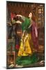 Morgan le Fay, by Frederick Sandys, 1864, painting,-Frederick Sandys-Mounted Art Print