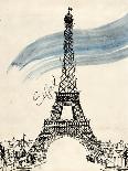 Eiffel Tower in Pen-Morgan Yamada-Art Print