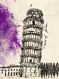 Tower of Pisa in Pen-Morgan Yamada-Art Print