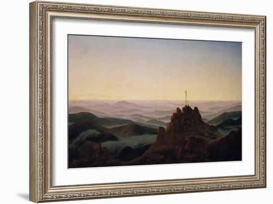 Morgen Im Riesengebirge, um 1810-Caspar David Friedrich-Framed Giclee Print
