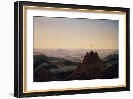 Morgen Im Riesengebirge, um 1810-Caspar David Friedrich-Framed Giclee Print