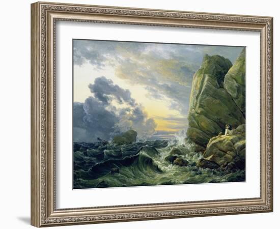 Morgen Nach Einer Sturmnacht, 1819-Johan Christian Clausen Dahl-Framed Giclee Print