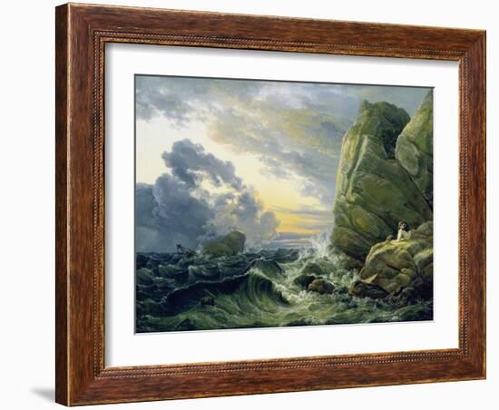 Morgen Nach Einer Sturmnacht, 1819-Johan Christian Clausen Dahl-Framed Giclee Print