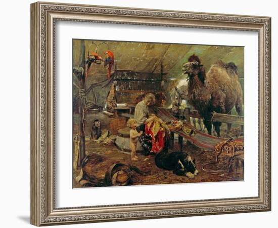 Morgenstunde im Zirkus. 2. Hälfte des 19. Jahrhunderts-Paul Meyerheim-Framed Giclee Print