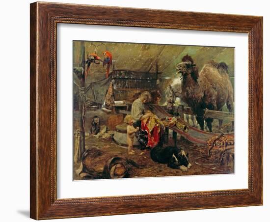 Morgenstunde im Zirkus. 2. Hälfte des 19. Jahrhunderts-Paul Meyerheim-Framed Giclee Print