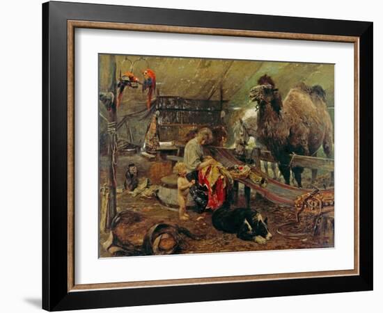 Morgenstunde im Zirkus. 2. Hälfte des 19. Jahrhunderts-Paul Meyerheim-Framed Giclee Print