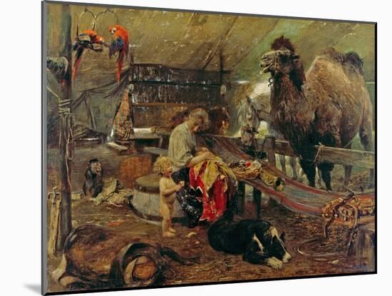 Morgenstunde im Zirkus. 2. Hälfte des 19. Jahrhunderts-Paul Meyerheim-Mounted Giclee Print