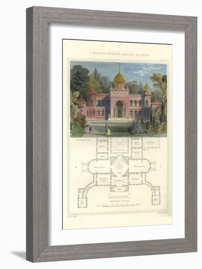 Morisco-Spanish Palatial Building-Richard Brown-Framed Art Print