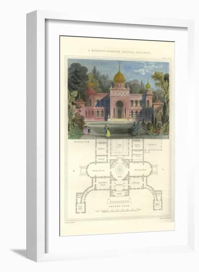 Morisco-Spanish Palatial Building-Richard Brown-Framed Art Print