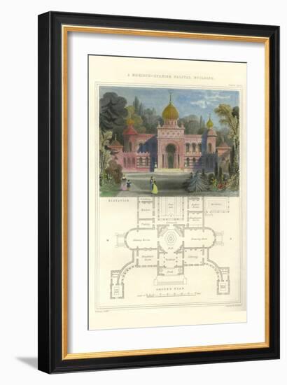 Morisco-Spanish Palatial Building-Richard Brown-Framed Art Print