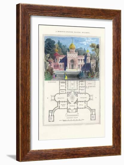 Morisco-Spanish Palital Building-Richard Brown-Framed Art Print