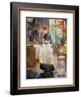 Morisot: Dining Room, 1886-Berthe Morisot-Framed Giclee Print