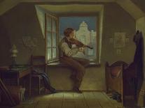 The Violinist at the Window, about 1860-Moritz Von Schwind-Framed Giclee Print
