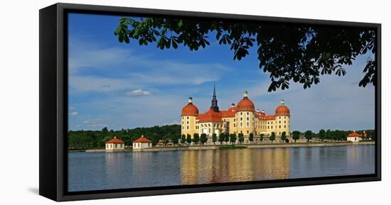 Moritzburg Castle near Dresden, Saxony, Germany, Europe-Hans-Peter Merten-Framed Premier Image Canvas