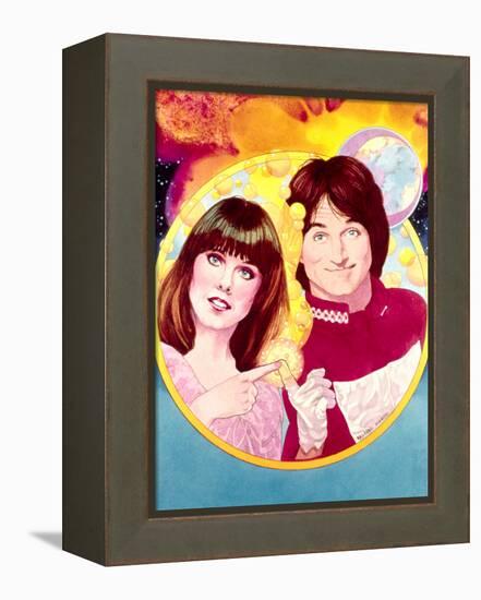 Mork and Mindy-null-Framed Stretched Canvas