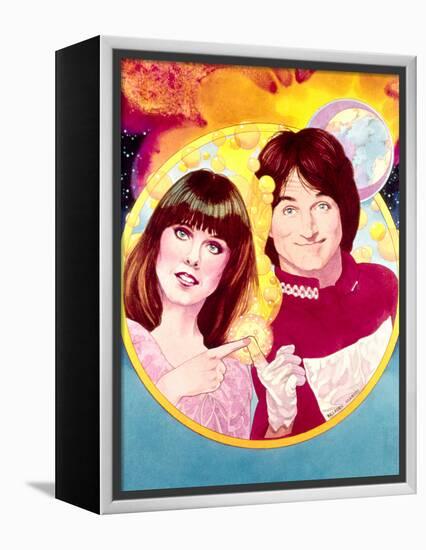 Mork and Mindy-null-Framed Stretched Canvas