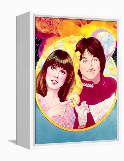 Mork and Mindy-null-Framed Stretched Canvas