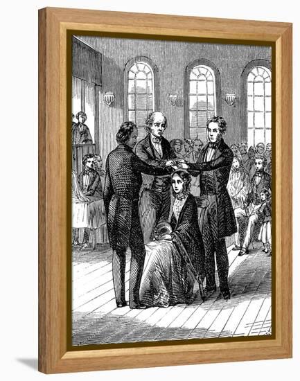 Mormon Confirmation Ceremony, Salt Lake City, Utah, 1853-null-Framed Premier Image Canvas