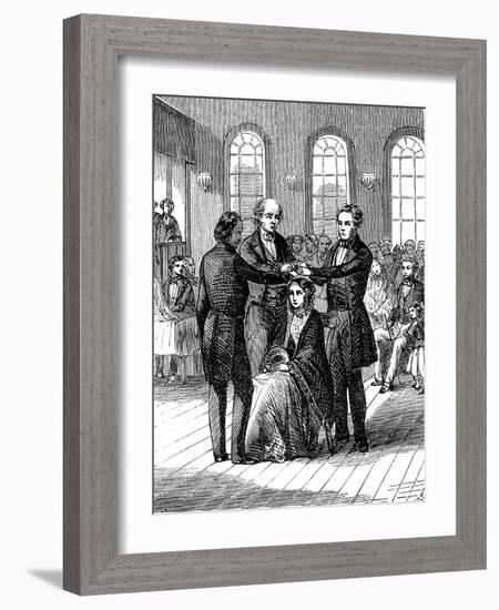 Mormon Confirmation Ceremony, Salt Lake City, Utah, 1853-null-Framed Giclee Print